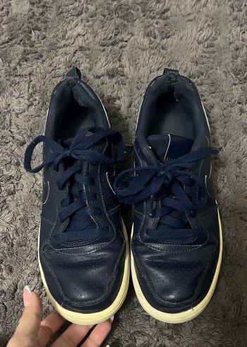 Lacivert Kadın Spor Ayakkabı Kalın Tabanlı - Görsel 2