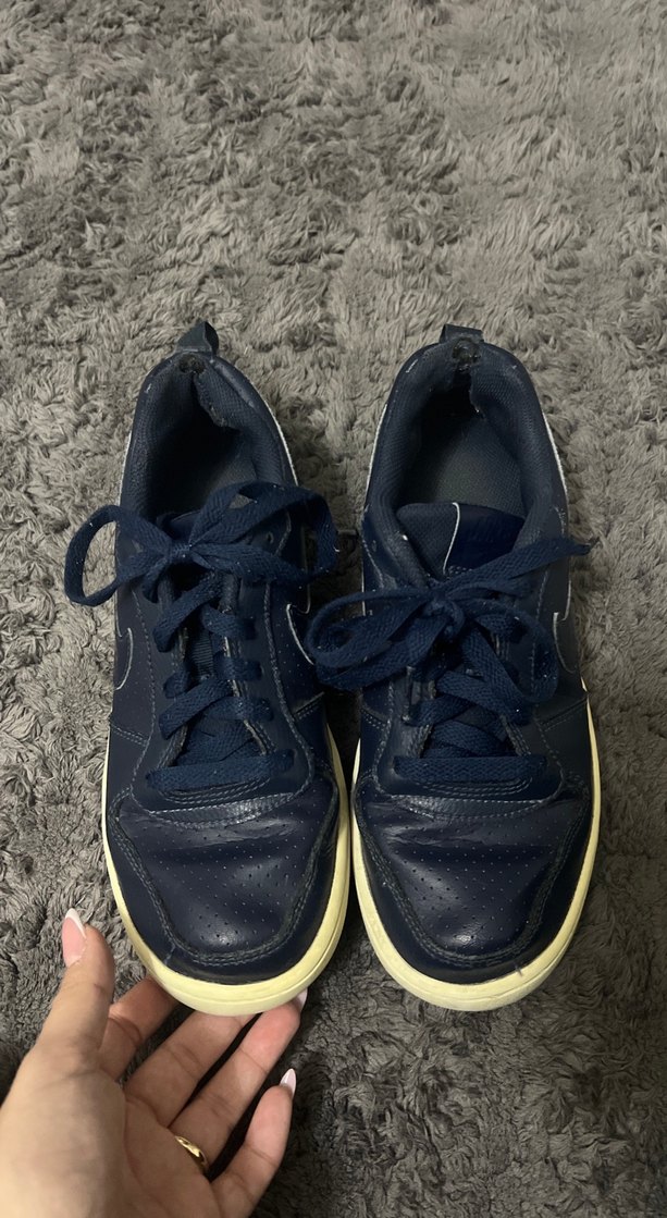 Lacivert Kadın Spor Ayakkabı Kalın Tabanlı - Görsel 2