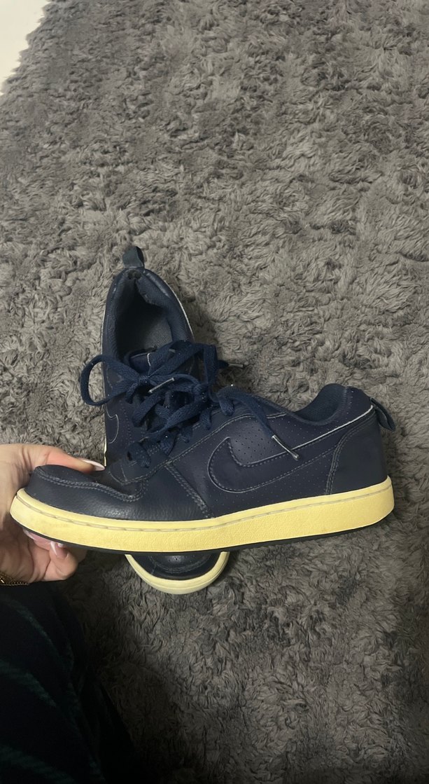 Lacivert Kadın Spor Ayakkabı Kalın Tabanlı - Görsel 4