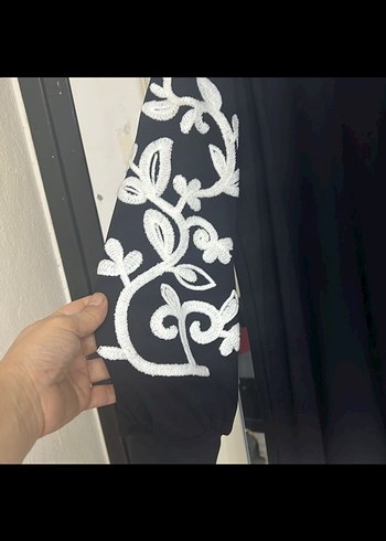 Etnik Desenli Siyah Salaş Takım - Görsel 3