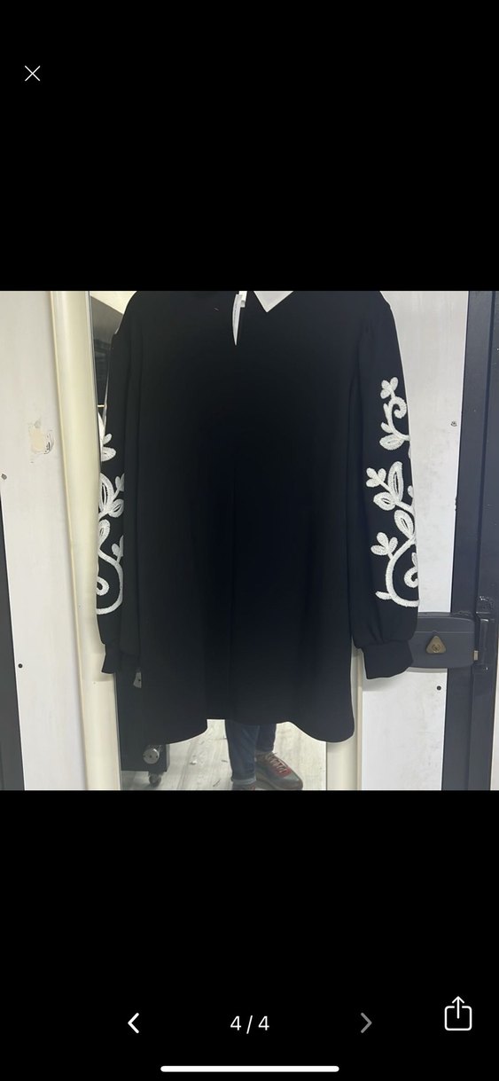 Etnik Desenli Siyah Salaş Takım - Görsel 2