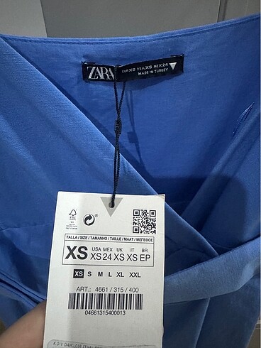 xs Beden Zara elbise