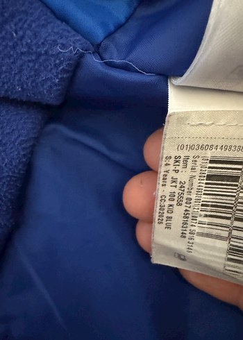 Erkek Çocuk Mavi Fermuarlı Yağmurluk - Görsel 4