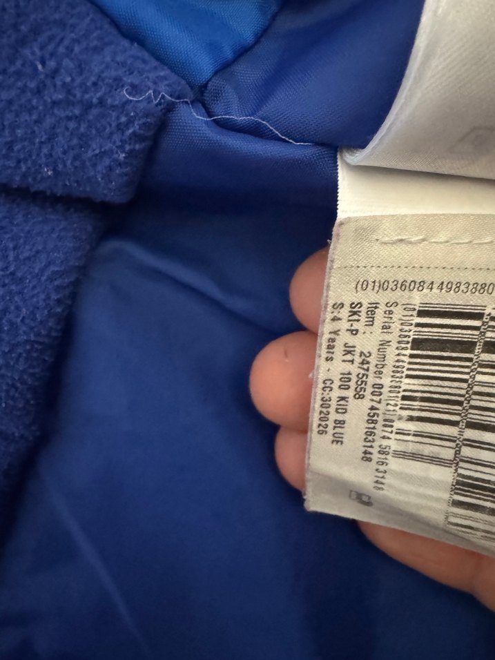 Erkek Çocuk Mavi Fermuarlı Yağmurluk - Görsel 4