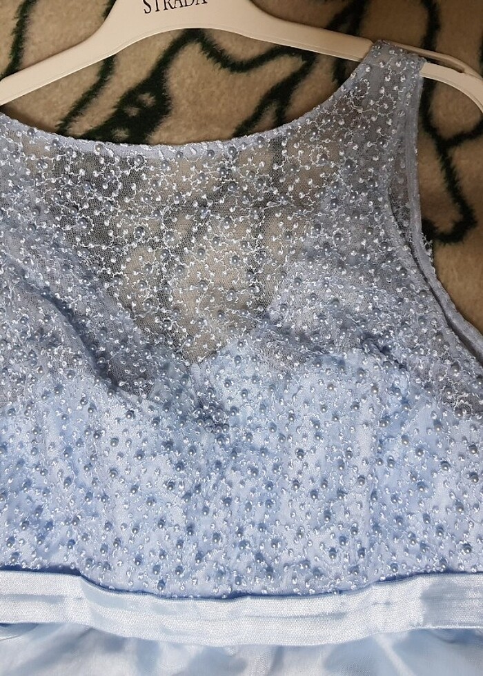 UÇUK MAVİ GECE ELBISESI - Görsel 2