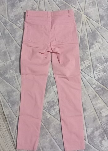 Pembe Kadın Kumaş Pantolon - Görsel 2