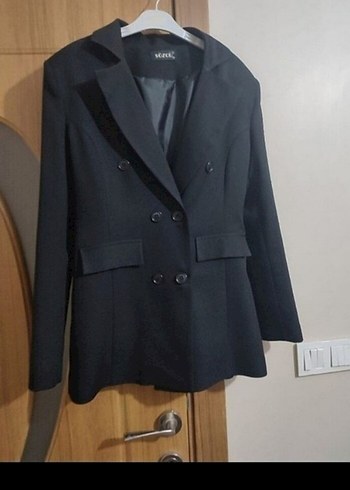 Zara Düğmeli Siyah Kadın Blazer Ceket