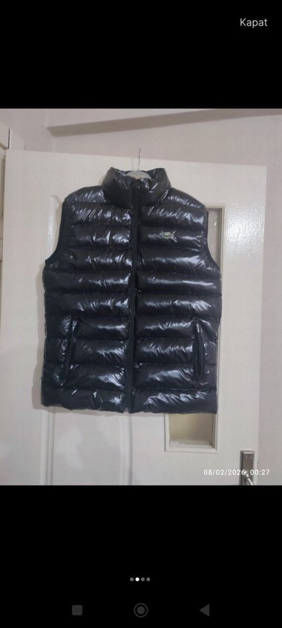 Siyah Düğmeli Erkek Şişme Yelek - Görsel 2