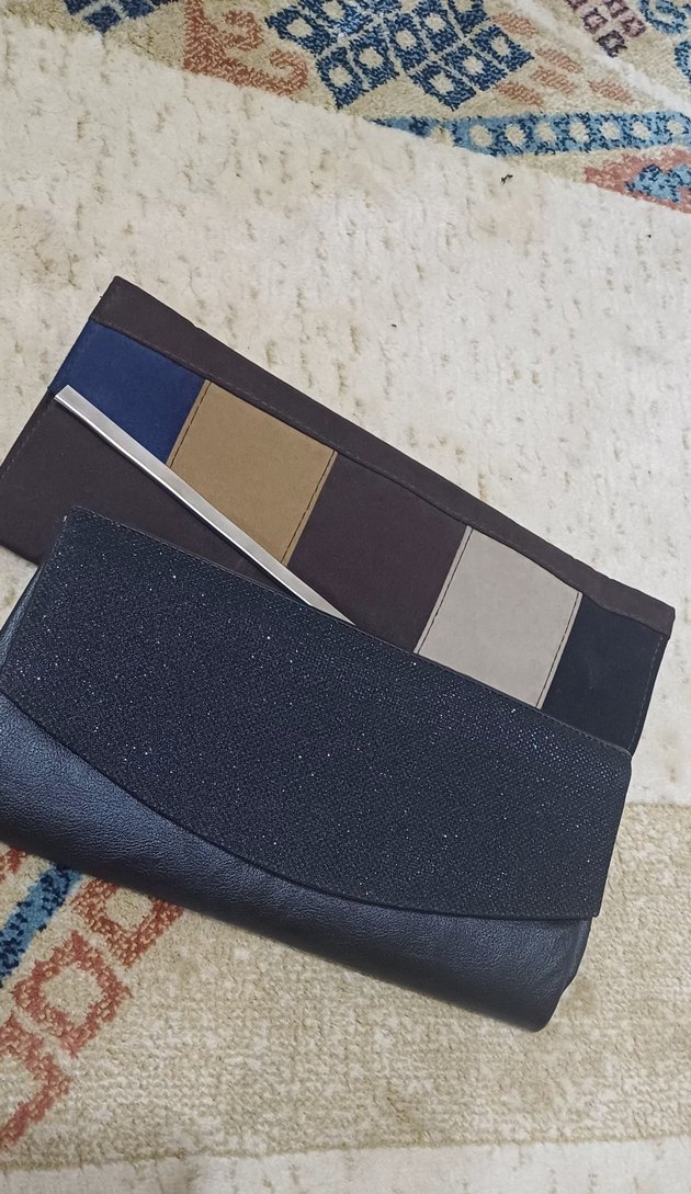 2 li siyah ve Kahverengi Deri Kadın Portföy Çanta - Görsel 2