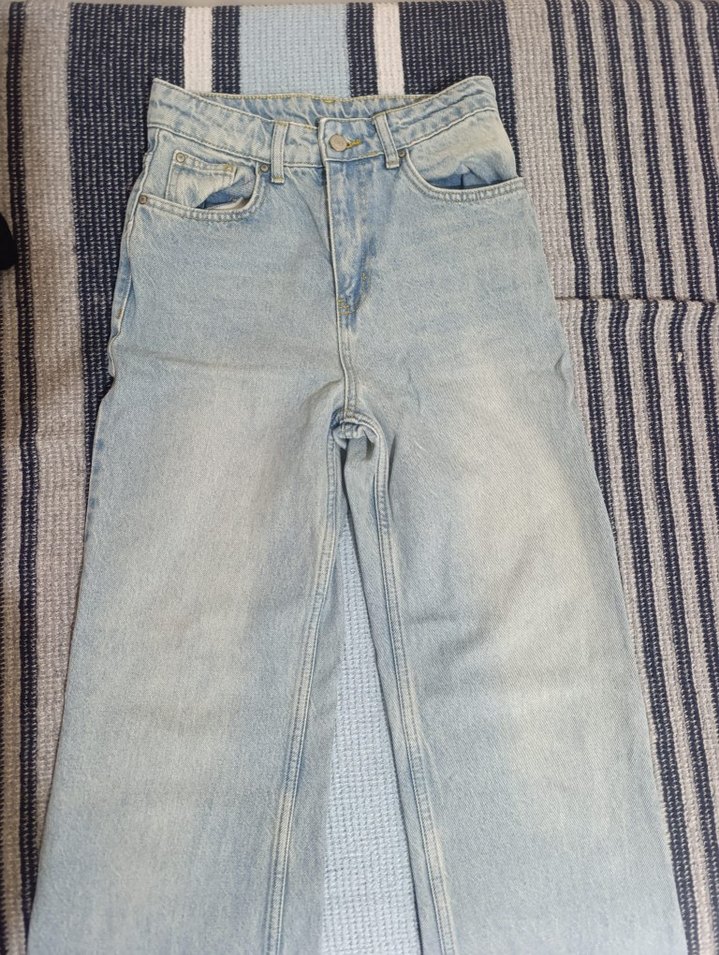 Gri Midi Boy Bol Kesim Kadın Jean - Görsel 3