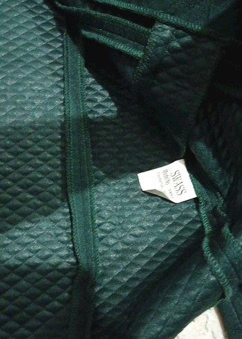 Zincir Detaylı Kısa Yeşil Kadın Blazer Ceket - Görsel 3