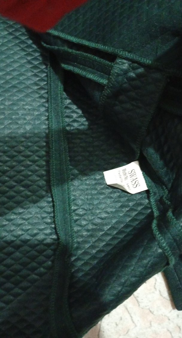 Zincir Detaylı Kısa Yeşil Kadın Blazer Ceket - Görsel 3