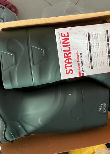 Diğer Starline Siyah Kauçuk Dizüstü Botlar