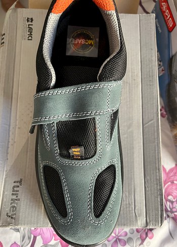 İş ayakkabısı Gri Erkek Spor Ayakkabı Velcro Bantlı