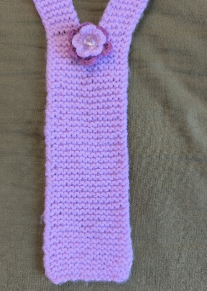 El işi örme kravat - Görsel 2