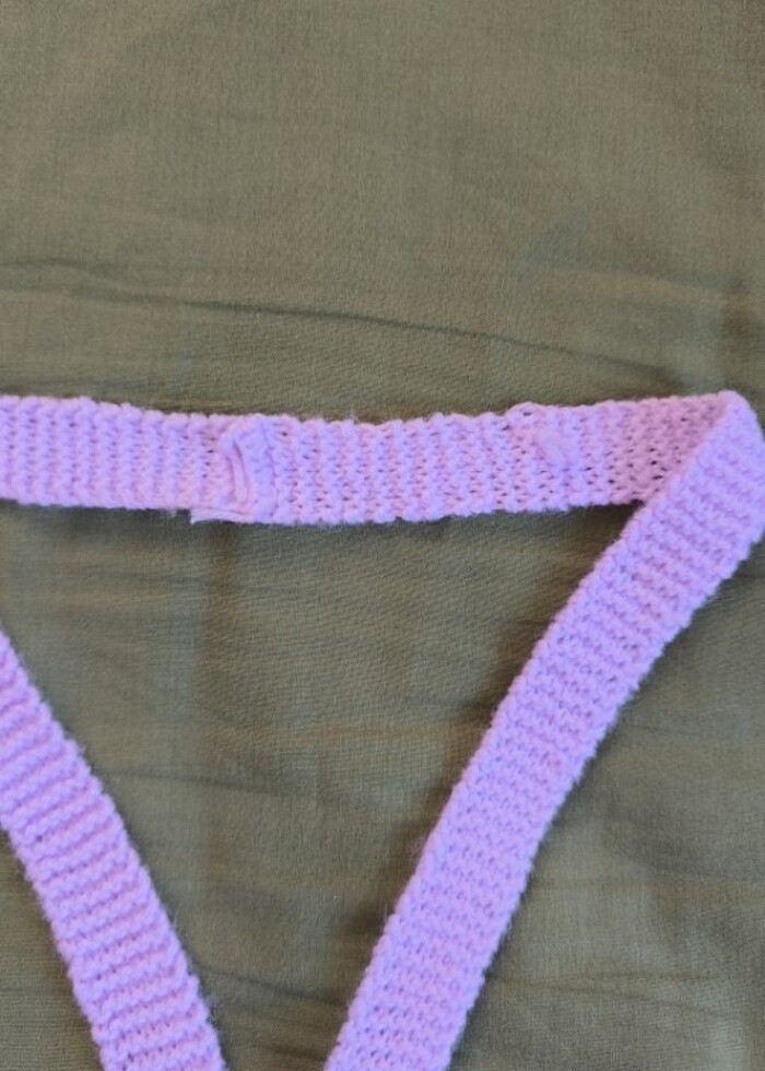 El işi örme kravat - Görsel 3