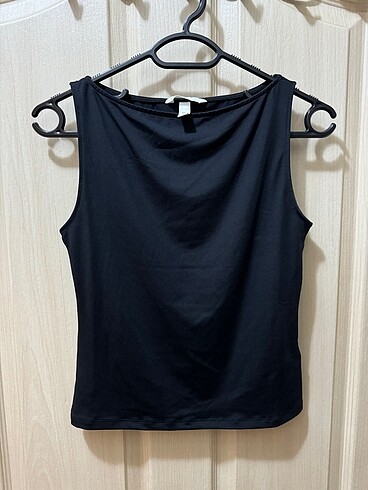 s Beden H&M siyah microfiber üst