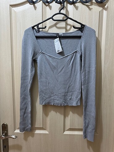 H&M gri kazak yeni etiketli