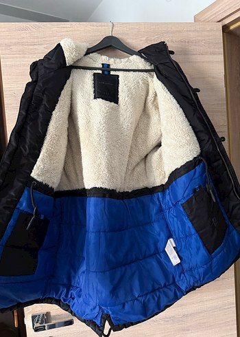 Siyah Kapüşonlu Erkek Street Wear Mont - Görsel 2