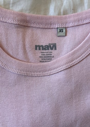 Mavi Pembe Uzun Kollu Tişört