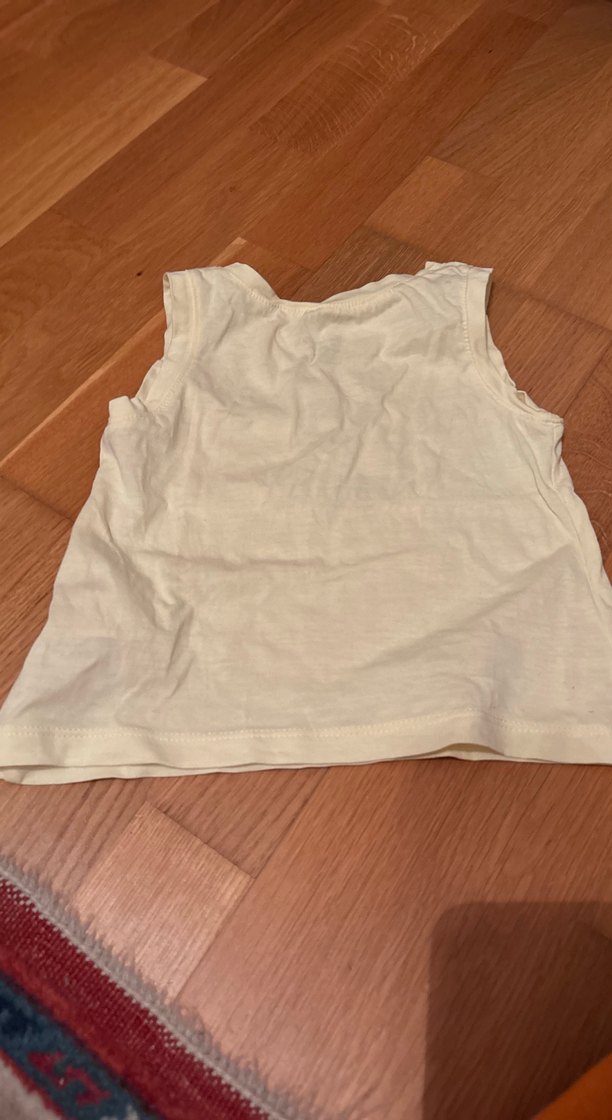 Sarı Erkek Çocuk Kolsuz Pamuklu Tişört - Görsel 3