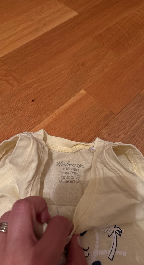 Sarı Erkek Çocuk Kolsuz Pamuklu Tişört - Görsel 2