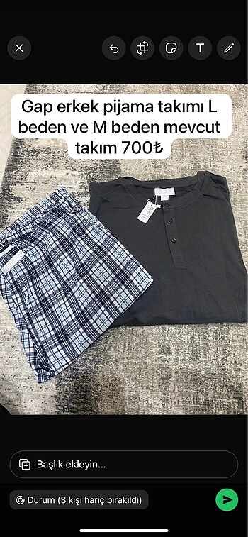Gap erkek pijama takımı