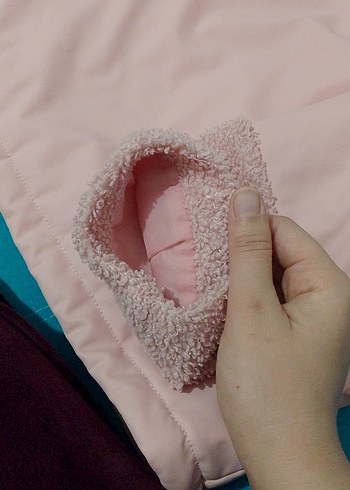 kız çocuk pembe mont - Görsel 5