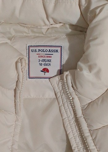 Beyaz Kapüşonlu Kız Çocuk Yelek - Görsel 2