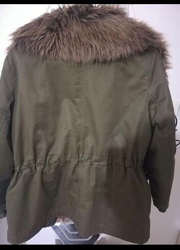 Mango haki mont parka - Görsel 3