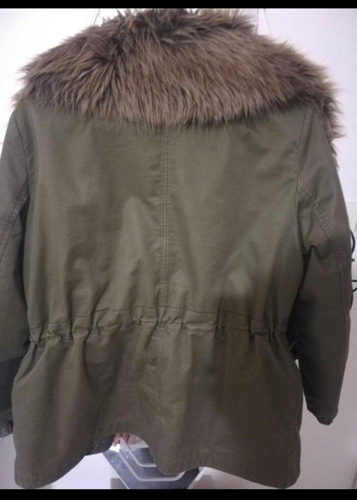 Mango haki mont parka - Görsel 3