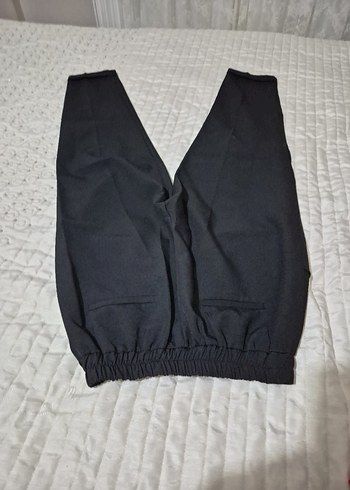 Siyah Rahat Kesim Kadın havuç Pantolon - Görsel 4