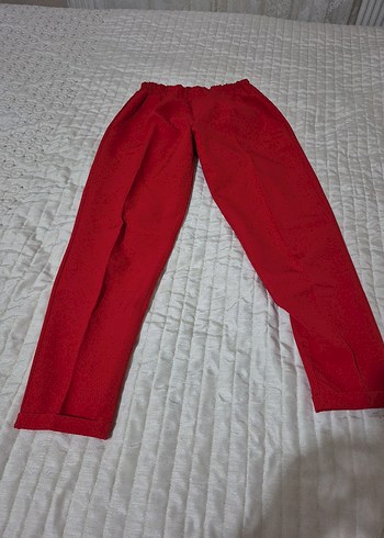 Kırmızı  havuç pantolon - Görsel 2