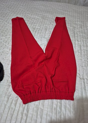 Kırmızı  havuç pantolon - Görsel 3