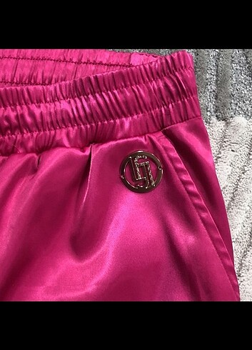 Saten pembe fuşya joger - Görsel 2