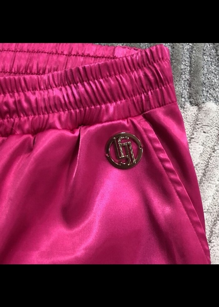 Saten pembe fuşya joger - Görsel 2