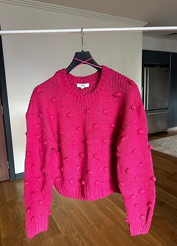 Twist Twist fuşya pembe kazak