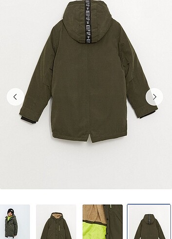 Haki erkek çocuk parka - Görsel 2