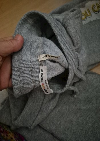 7 Yaş Beden Gri erkek cocuk eşofman altı