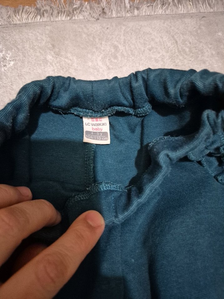 Bordo Triko Rahat Kesim Kız Tayt - Görsel 2