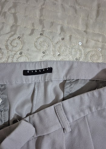 Gri pileli havuç Krep Kadın Pantolon - Görsel 4