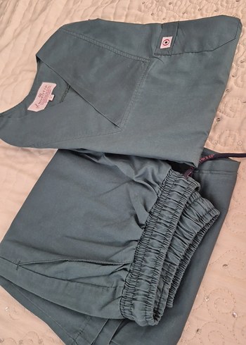 yeşil monatıp hemşire forma scrub