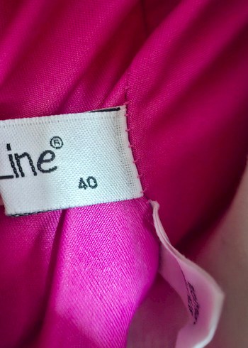 Şeker Pembe Nakışlı Straplez Uzun Gotik Elbise - Görsel 6