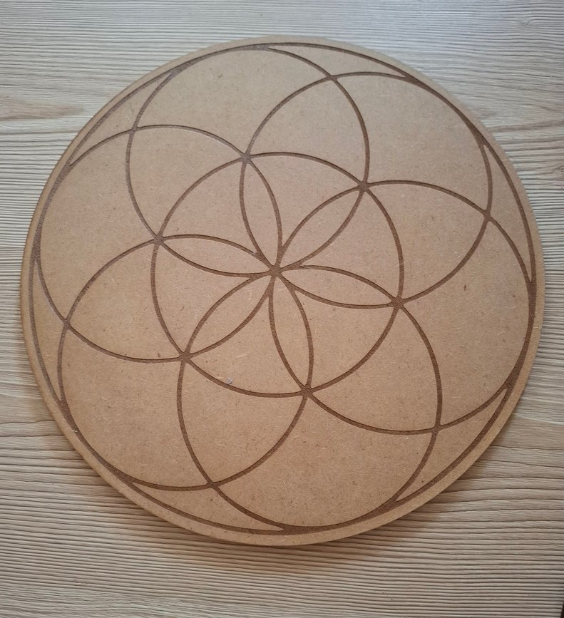 Bohem Tarz Ahşap El İşçiliği Desenli Tabaklar - Görsel 5