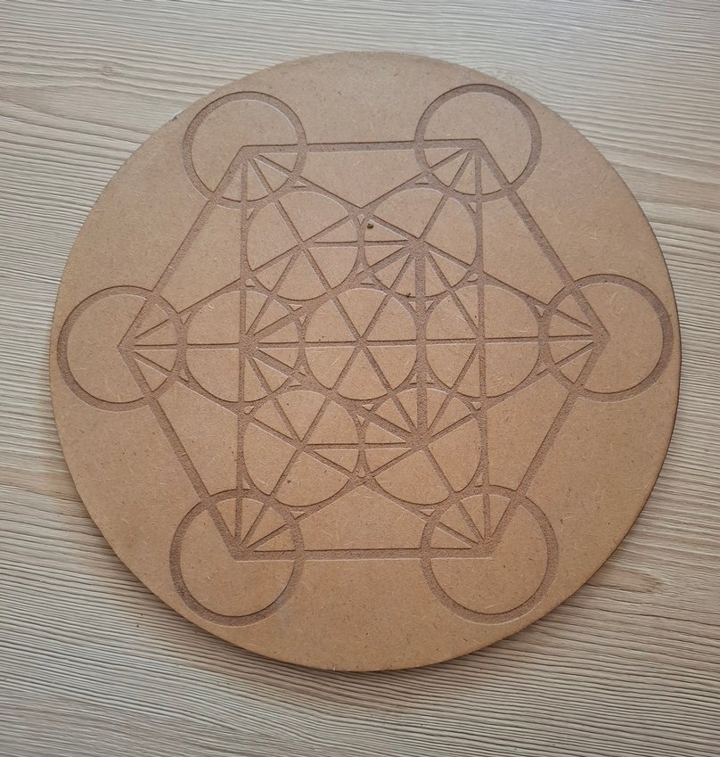 Bohem Tarz Ahşap El İşçiliği Desenli Tabaklar - Görsel 3