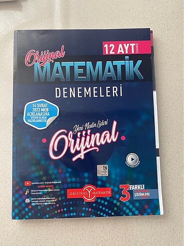 ORİJİNAL AYT MAT DENEMELERİ (2023)