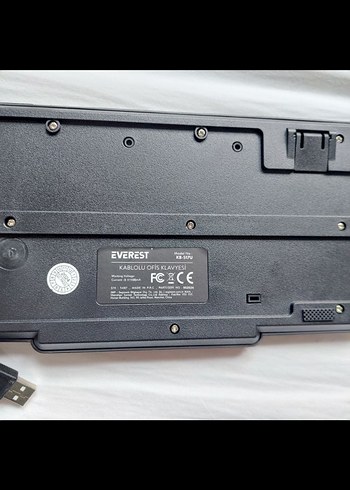 Kablolu Siyah Standart F Klavye Everest KB-517U Model F Klavye - Görsel 2