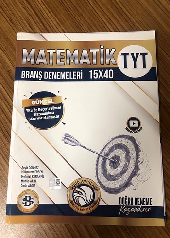 TYT Matematik Branş Denemeleri 15x40 Kitap
