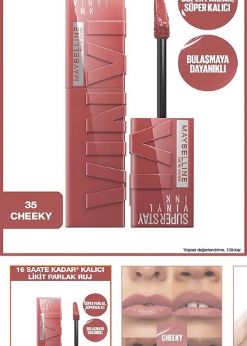 Maybelline Maybelline Super Stay Vinly Ink 15 Peachy Ruj
