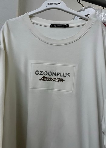 Diğer OZOONPLUS Baskılı Beyaz Kadın Sweatshirt